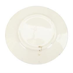 Collection of Ceramika Artystyczna Boleslawiec ceramics and similar Polish ceramics, including cheese dome in the form of a lady, chopping board, fruit bowl and figural candlestick