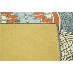 Loophouse - bespoke Lindisfarne Gospels design rug for the British Library, inspired by the St Mark gospel, limited edition of 20