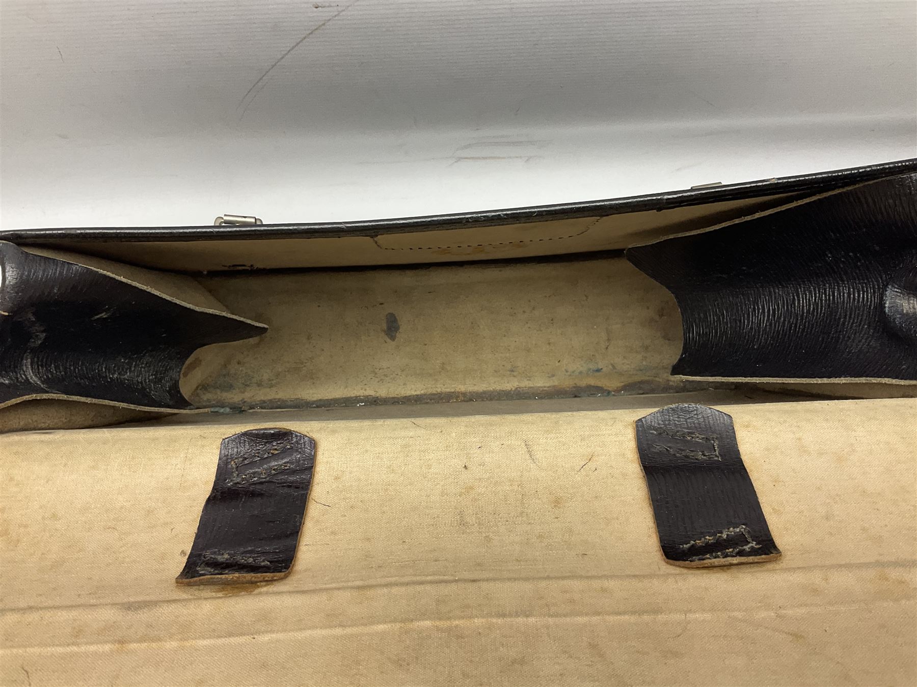 Vintage government officer's briefcase, with Crown and ER motif, H31cm