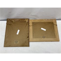 Maung Tun Hla (U Tun Hla) (Burmese 1874-1946): Mandalay Palace and Kyone, pair watercolours signed M T Hla 16cm x 21cm (2)