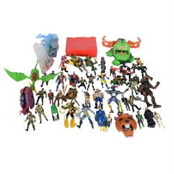 Collection of 1980s and later toys and figures, including Teenage Mutant Ninja Turtles, Mi...