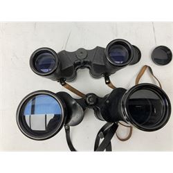 Nine cased pairs of binoculars, to include Embassy 8x40, Tasco 7x35, Zenith 10x50 Field. Opticron 10x50, Swift 8x40 Grand Prix Mk I, etc