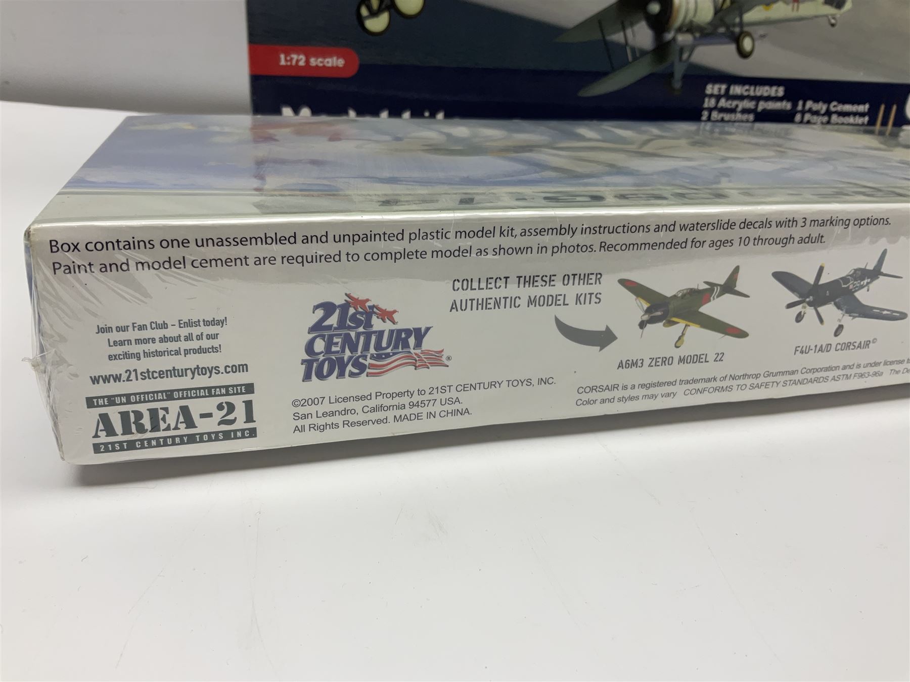 Airfix 100 Years of Naval Aviation Collection construction kit; and 21st Century Toys Messerschmitt BF-109G-14 construction kit; both boxed (2)