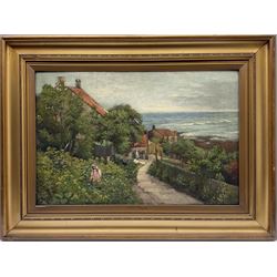 William Ashton (British 1853-1927): 'Runswick Bay', oil on canvas signed 50cm x 75cm 