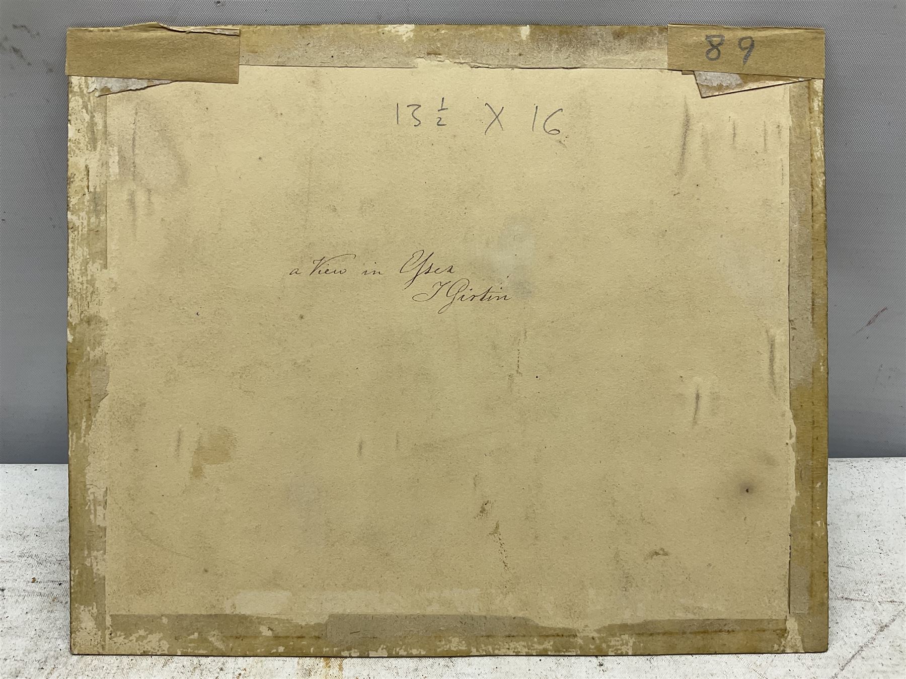 Thomas Girtin (British 1775-1802): The Old Mill - 'A View in Essex', watercolour signed and indistinctly titled verso 17cm x 20.5cm (unframed)