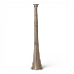 Early 20th century silver hunting horn, of typical form engraved 'South Oxfordshire Hounds...