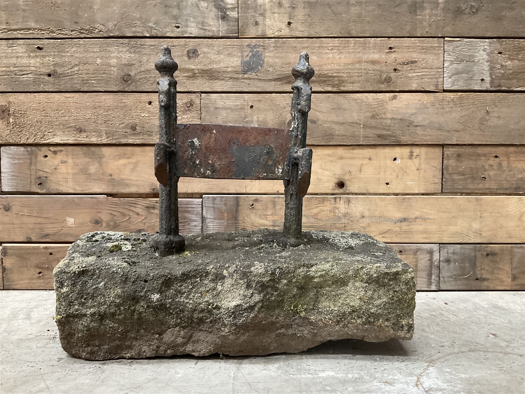 19th century cast iron boot scraper