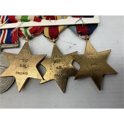 QEII General Service Medal awarded to 23504634 CFN. R.G. Beech REME; Pakistan Independence Medal awarded to Nadir Khan F.C.330; India Independence 50th anniversary medal; and a quantity of WW2 and later medals including Territorial Efficiency Medal awarded to 6196646 Gnr. J.G. Oatway R.A. (13)