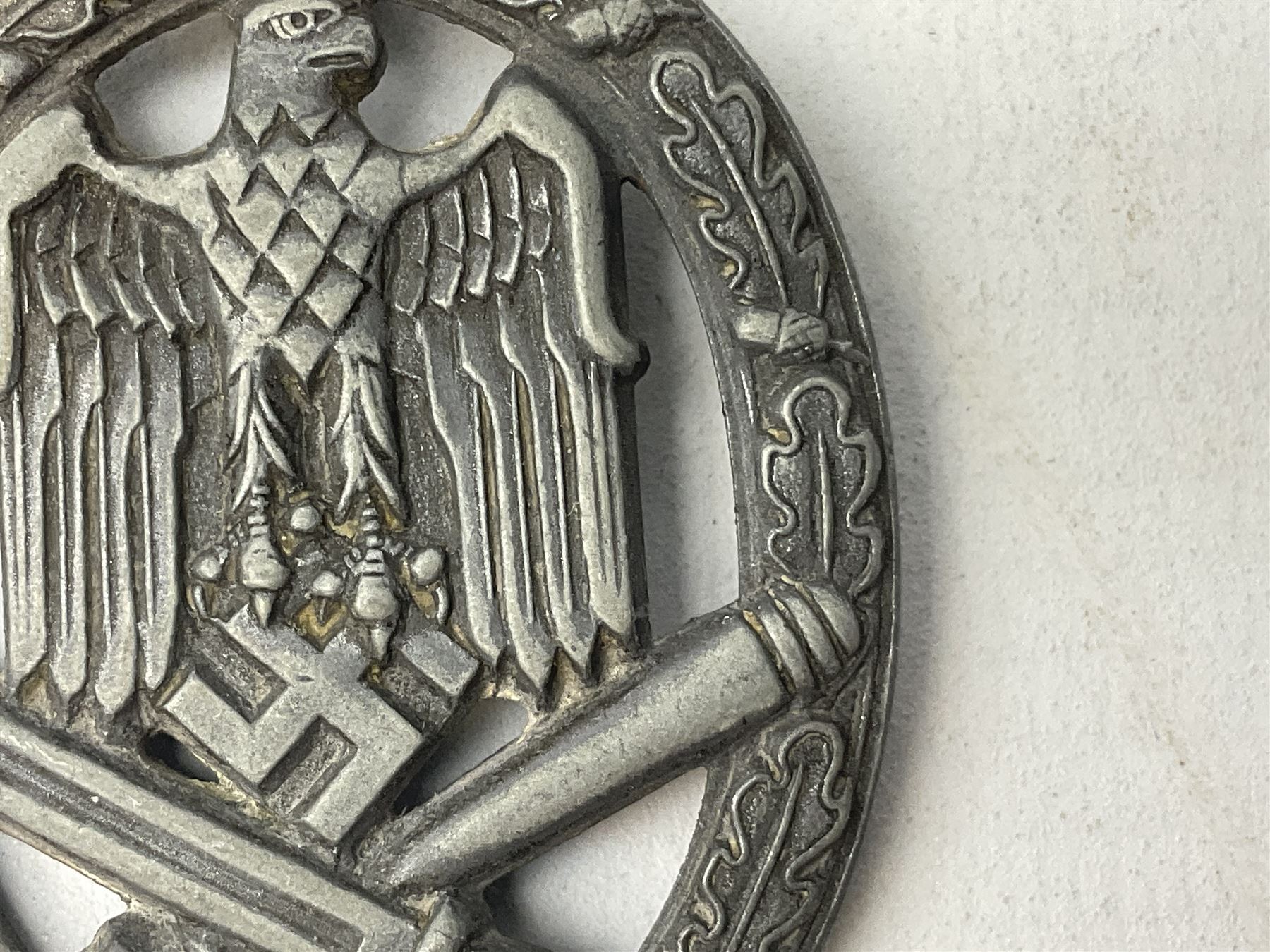 WW2 German General Assault badge and a Wound badge (2)