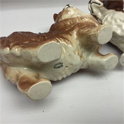 Seven Beswick figures, to include King Charles Spaniel 2107A, ginger cat 1898, Jack Russell 2109 etc