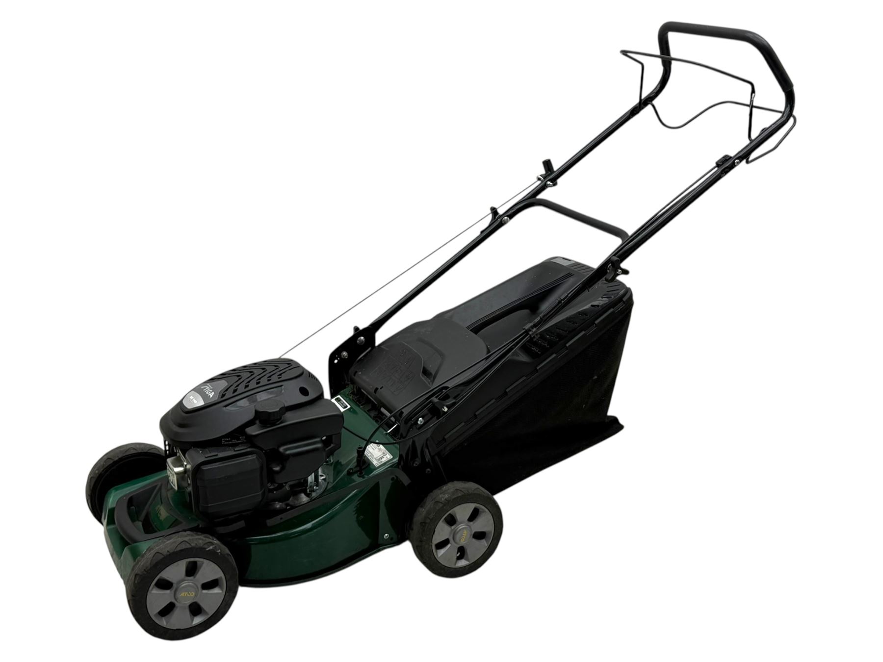 Atco Quattro 16s petrol lawn mower, powered by stigma ST140 petrol engine lawn mower
