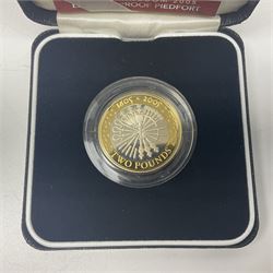 The Royal Mint United Kingdom 2005 ''400th Anniversary of the Gunpowder Plot' silver proof piedfort two pound coin, cased with certificate