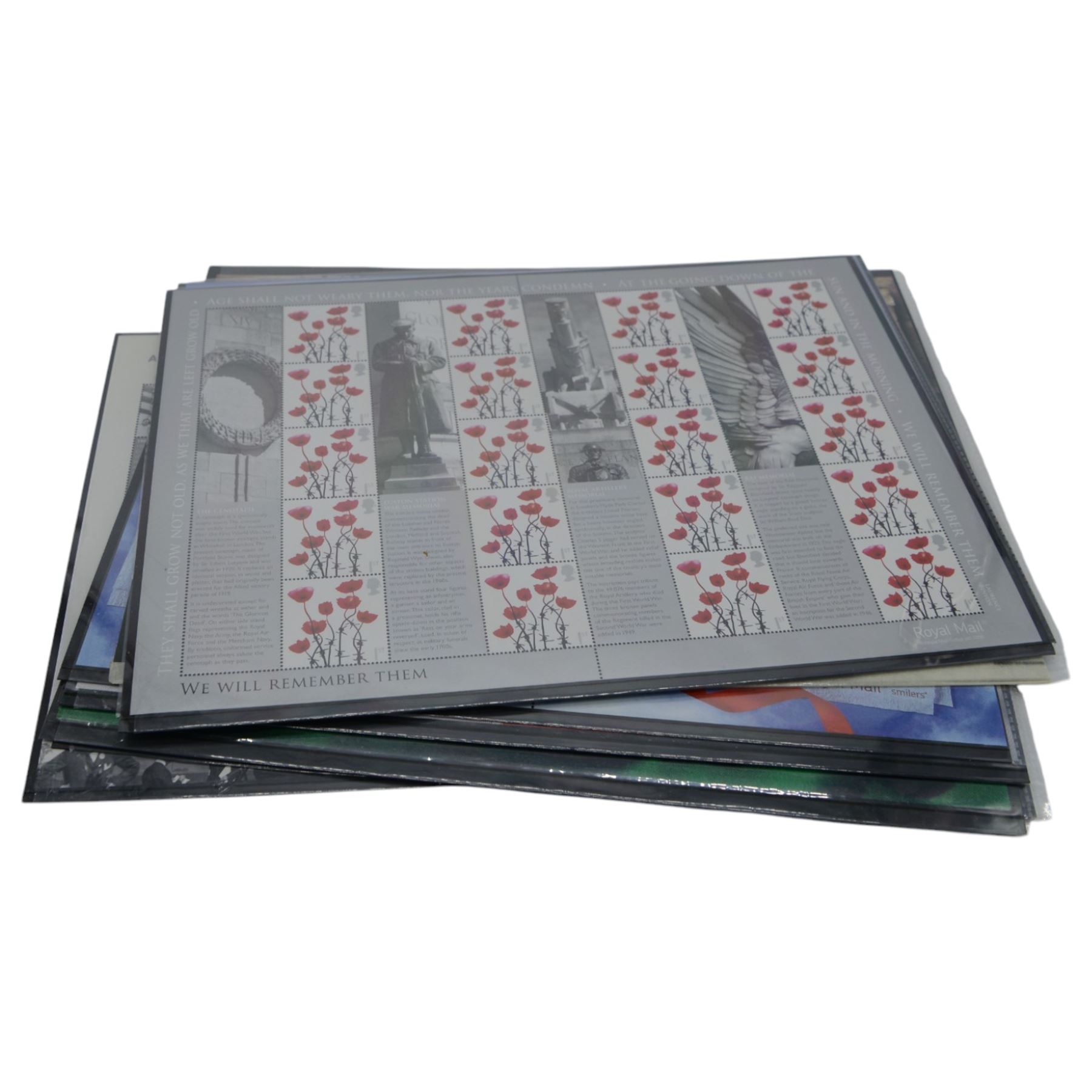 Queen Elizabeth II mint decimal stamps, all in smiler sheets, face value of usable postage approximately 330 GBP