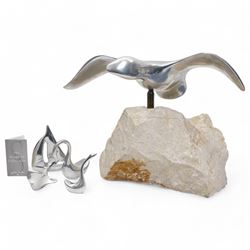 Aluminium Seagull sculpture by Gordon Ho