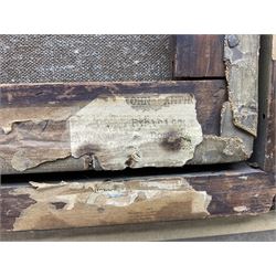 John Anthony Puller (British 1799-1886): The Stubborn Donkey outside 'S Brown's Greengrocer', oil on canvas signed 19cm x 24cm 