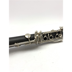Blessing four-piece clarinet, serial no.C679, in fitted hard carrying case