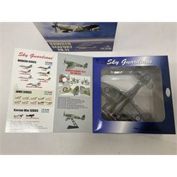Four 1:72 scale model airplanes comprising Skyguardians ‘Hawker Seafury’ models RAF WH589, two 805 Sqn VX730 HMS Sydney Korea and HMAS Sydney VX726 Japan 1952; all in original boxes (4)