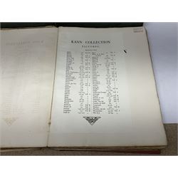 The R. Kann Collection, Objects D/Arts Vol I, Middle Age and Renaissance, and Vol II XVIIIth Century, together with The R. Kann Collection, Pictures, Vol I & Vol II, Paris, Charles Sedelmeyer 1907, photogravure plates