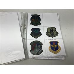 Collection of over one-hundred and thirty WW2 and Vietnam period American cloth badges