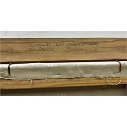 Deryck Stephen Crowther (Northern British 1922-2007): 'Cumbrian Fells - Head of Troutbeck Valley', oil on canvas signed and dated 1981, titled verso with artist's address 45cm x 60cm 
Provenance: from the collection of renowned film director Ridley Scott.