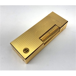  Dunhill gold-plated lighter no. 14618, unboxed  