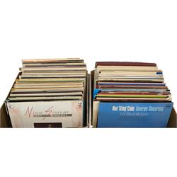 Quantity of mostly vinyl LPs, in two boxes