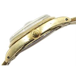 Rolex Oysterdate Precision gold-plated gentleman's wristwatch, model No. 6694, serial No. 616468, on original strap, boxed