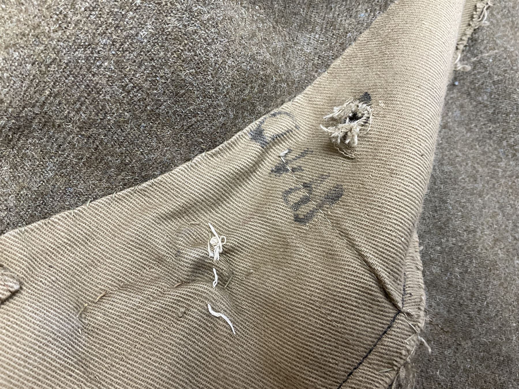 British M22 khaki tunic for the Hampshire Regiment with WW1 trio ribbon bar