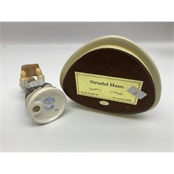 Nine Hummelscapes by Goebel, to include Bavarian Bire Garten, Cuck Crossing, Fisherman's Feast, Strudel Haus etc, each with associated Hummel figures, tallest H14cm 