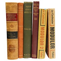ARCHITECTURE - Le Corbusier 'The Modulor' Faber & Faber, first English edition 1954 and 'Modulor 2' Faber & Faber 1955, both with dust wrappers, Gero Laszlo - 'Pest Buda' published 1973, signed and with dust wrapper, 'The Works of Pier Luigi Nervi' 1957 and other books on Architecture (approx 40)