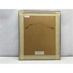 Leo McDowell R.I. (British 1936-2011): 'Byzantine Church - The Cyclades Greece' and 'Byzantine Church Cyprus', pair mixed medias one signed, titled and dated 1985 verso 23cm x 24cm (2)