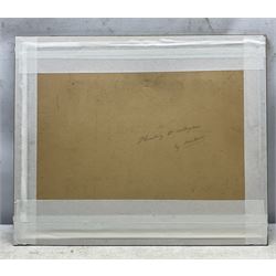 Owen Bowen (Staithes Group 1873-1967): 'Thrashing at Collingham', watercolour signed, titled verso 25cm x 35cm 