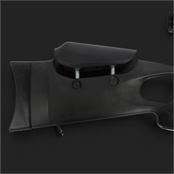 Hatsan AT44-10 air rifle, .22 cal, Max pressure 200 bar, serial number 041420511, fitted with 3-12x50 scope, L118cm