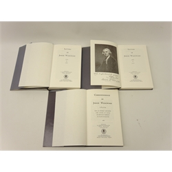  The Correspondence of Josiah Wedgwood 1781-1794, 1st pub. 1906. vols. 1-3, pub by E.J. Morten in d/w (3)  