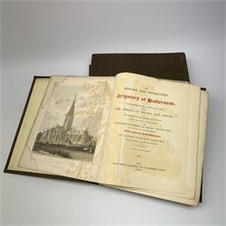 Poulson George: The History and Antiquities of the Seigniory of Holderness. 1840. Two volumes. Blind stamped brown cloth.