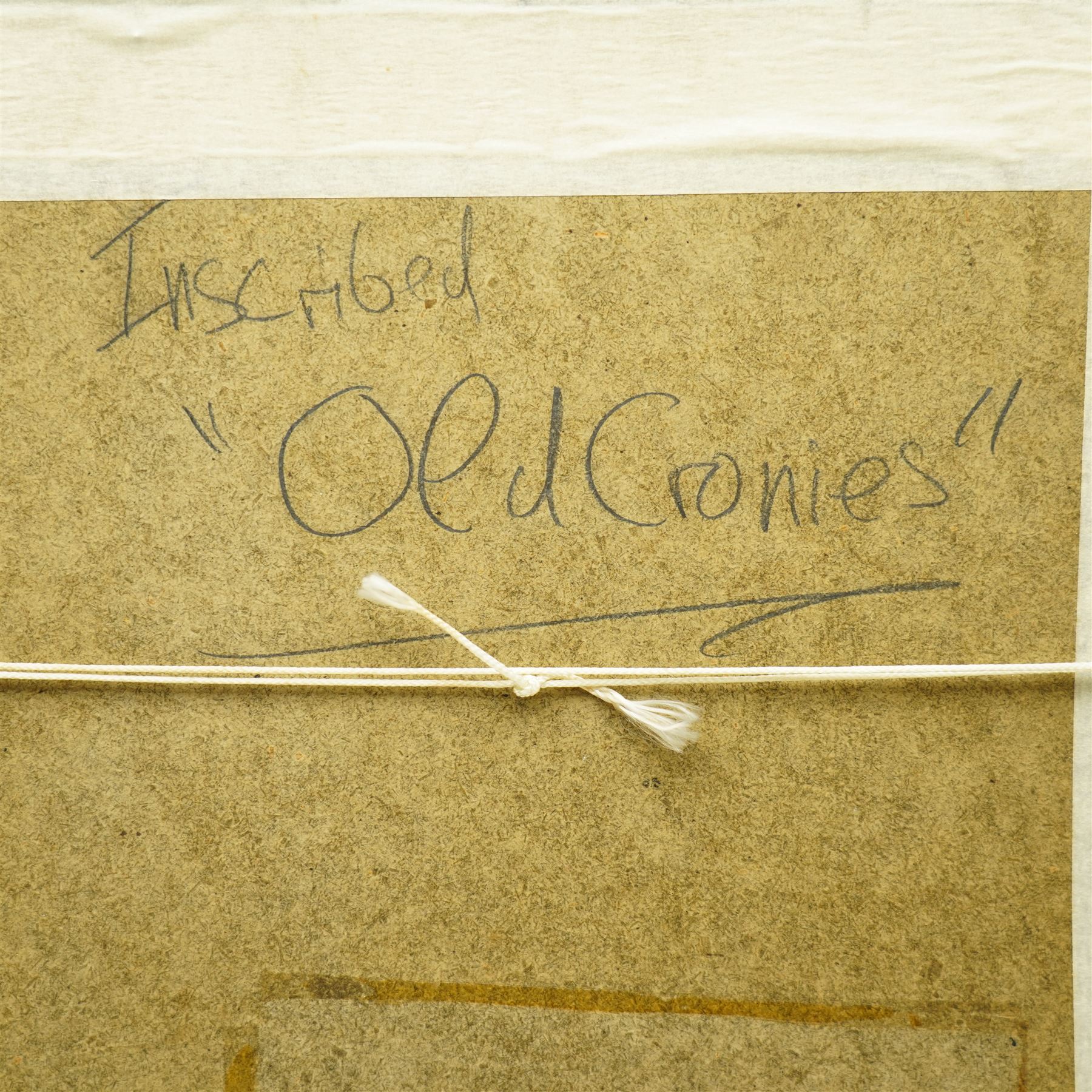 Circle of George Cattermole (British 1800-1868): The Lord's Entrance and Knights at Rest by Sarcophagus, two watercolours signed; (Henry William Lowe) Hurst (British 1865-1938): 'Old Cronies', watercolour signed max 27cm x 42cm (3)