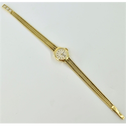  Porta 14ct gold bracelet wristwatch, stamped 14k585 on case and bracelet approx 13.7gm (excluding movement)  