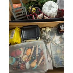 Burton Toys 'Caroline's Home' dolls house and a collection of dolls house furniture and accessories