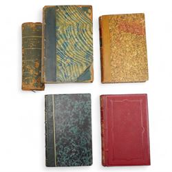 RELOTTED WITH 6317 De Vigny, Alfred - 'Theatre Complet' pub. 1848 half calf, 'Cinq-Mars' pub 1898, De Stendhal - 'La Peintre en Italie' 1864 and H Taine - 'Voyage en Italie' two volumes bound together 1880, all published in French (4)