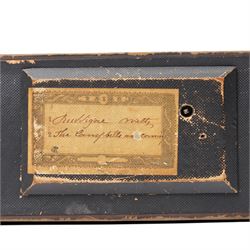 Swiss 19th century musical fan case, plays 'The Campbells are Coming', W36cm