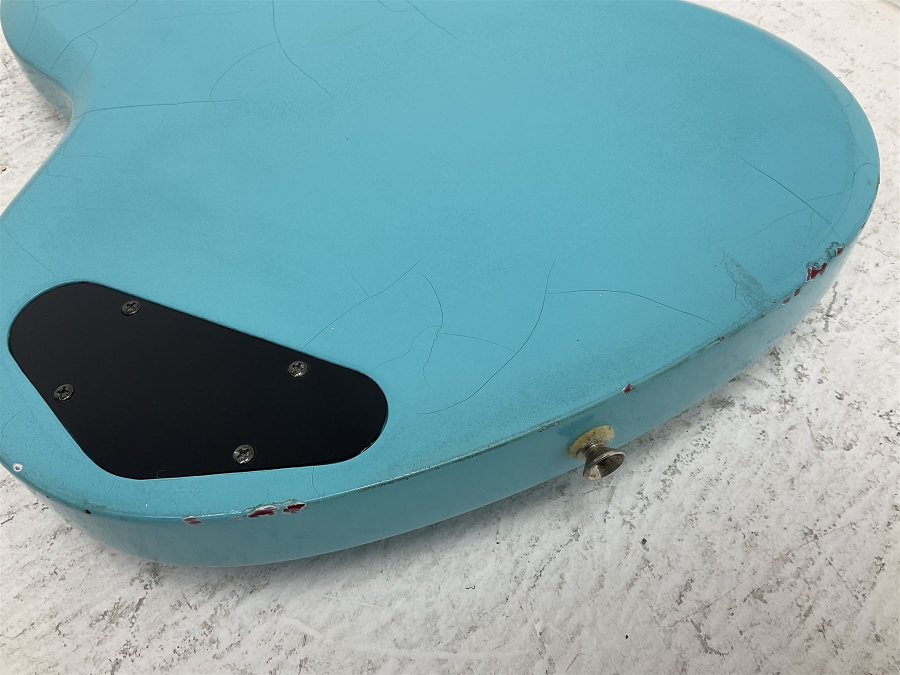 Epiphone Junior Model electric guitar in blue, serial no.C197013908 L98cm