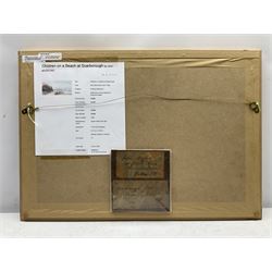 John Mogford (British 1821-1885): 'Scarborough Pier by Moonlight', watercolour signed and dated 1866, original title label and artist's address verso 16cm x 34cm
Notes: Mogford painted another watercolour of Scarborough in 1866 sold Sotheby's Bond Street 29th November 2000, Lot 75