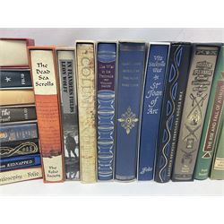 Folio Society - twenty-one volumes including Columbus on Himself, St Joan of Arc, The Devils of Loudun, The Rise and Fall of Athens, etc  