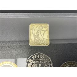 The Royal Mint United Kingdom 2018 proof coin set, commemorative edition, cased with certificate