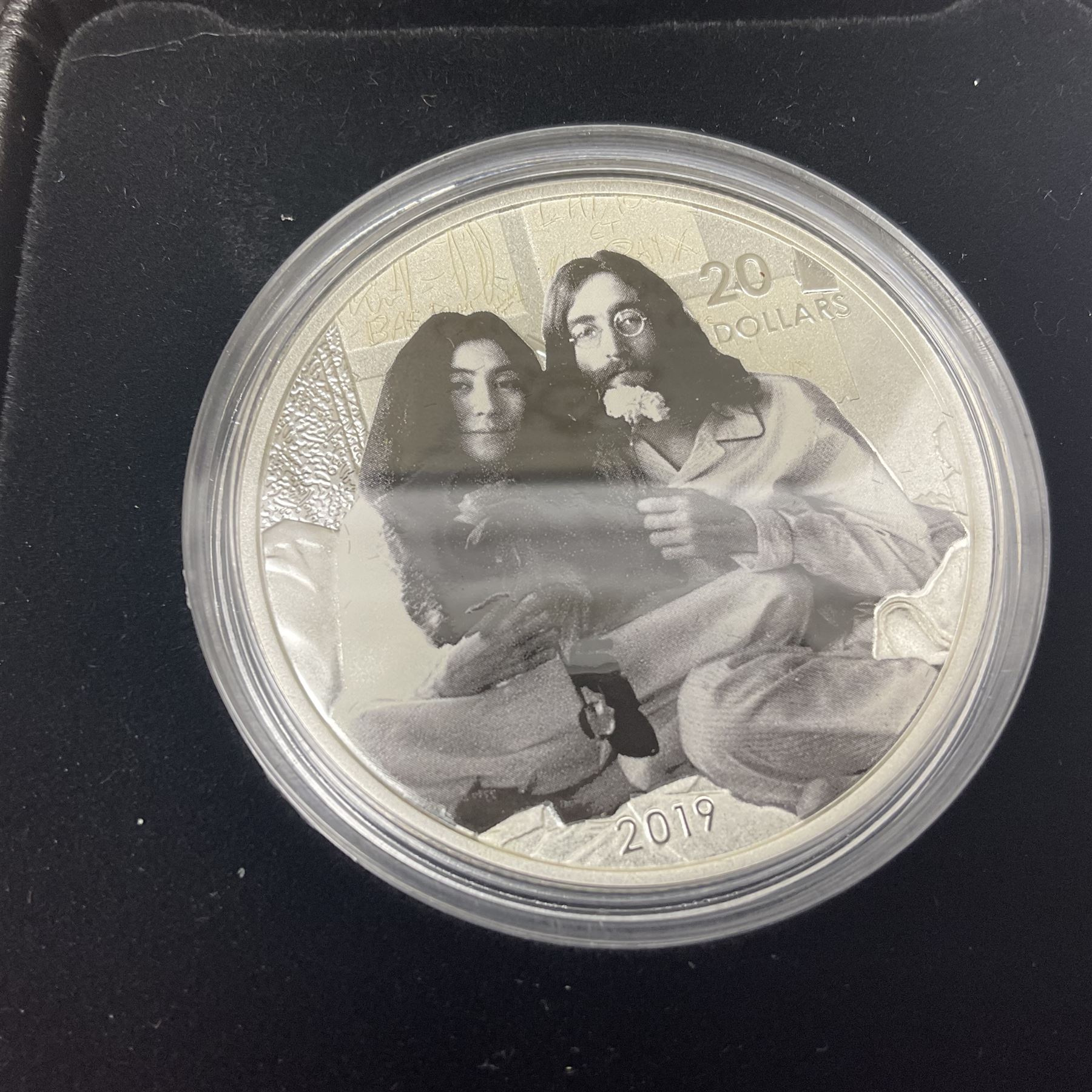 Eleven Royal Canadian Mint fine silver twenty dollar coins, including 2016 'A Royal Tour', 2017 'A Platinum Celebration', 2018 'A Nation's Mettle The Dieppe Raid', 2019 'Give Peace A Chance 50th Anniversary' etc, all cased with certificates