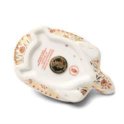 Royal Crown Derby paperweights, Galapagos Penguin limited edition 177/1000 and Madagascan Tortoise 177/1000, both from the Endangered Species series with gold stoppers and certificates