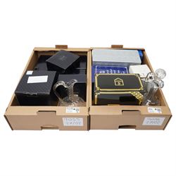 Large collection of mixed glassware, mostly boxed, to include Royal Doulton, Edinburgh, Th...