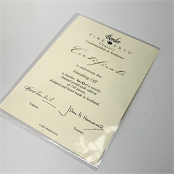 A limited edition Border Fine Arts figure group, Finishing Off, model no B0947 by Hans Kendrick, 610/750, on wooden base, figure L24cm, with accompanying certificate. 