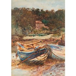 Alfred George Morgan (British 1848-1930): 'At Larpool Wood - Whitby', watercolour signed, ...