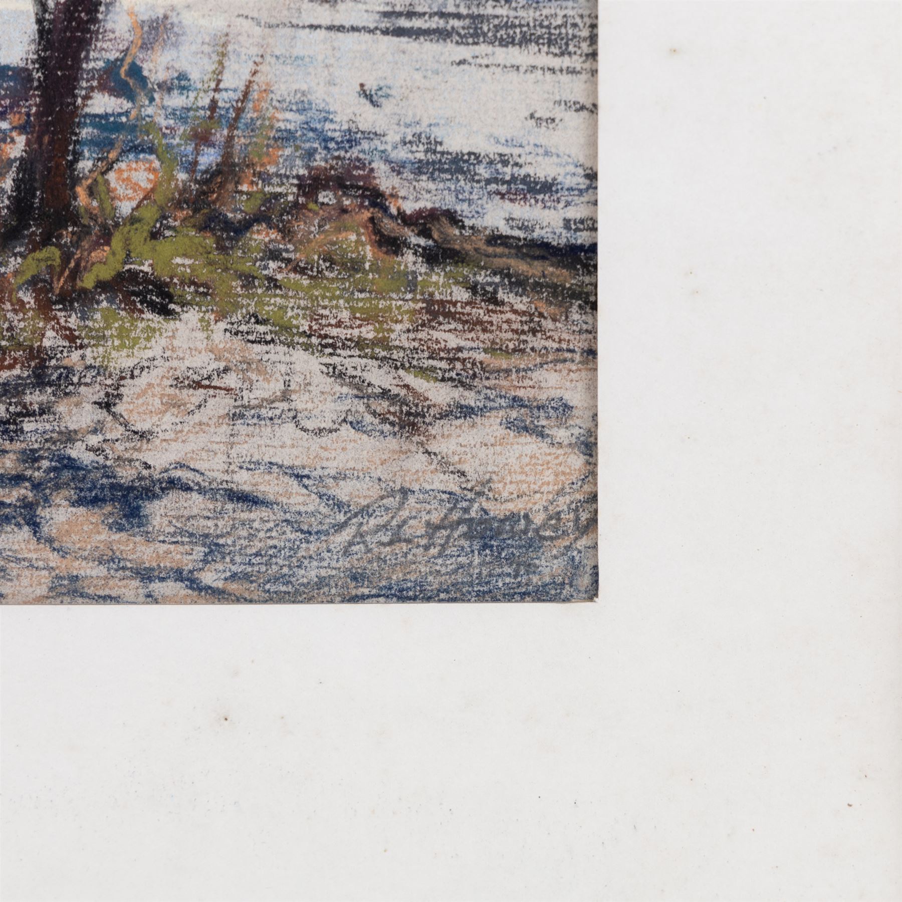 Robert Leslie Howey (British 1900-1981): 'Borrowdale', pastel signed 24cm x 29cm 